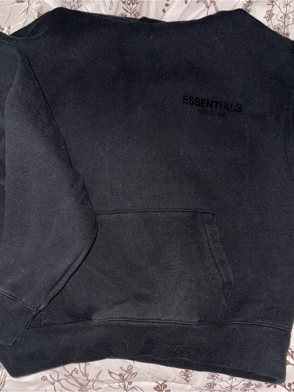 Essentials Black Crewneck Sweatshirt
